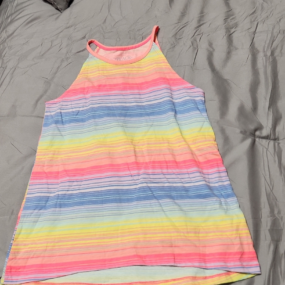 Place Pink and Blue Striped Top